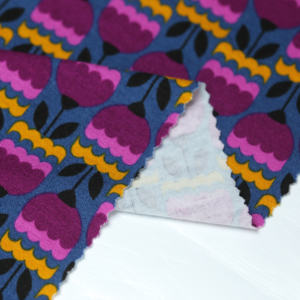 Tissu extensible imprimé en <span class=keywords><strong>viscose</strong></span> pour printemps été poids moyen Spandex imprimé en <span class=keywords><strong>viscose</strong></span> tricot <span class=keywords><strong>jersey</strong></span> unique pour tissu d'habillement - Product Image 1