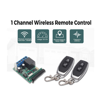 Récepteur de commande monocanal ZK1PA 433 MHz avec télécommandes ZY16-E2 2 pièces avec piles