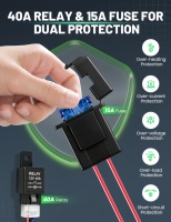 Kit de câblage pour feux antibrouillard de voiture avec interrupteur marche/arrêt et relais 40A, assemblage de câbles universel pour feux antibrouillard LED