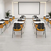 Chaise d'étude pour étudiants en classe, chaise d'étude scolaire avec tableau d'écriture