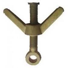 <strong>Brass</strong> Dog <strong>Bolt</strong> with <strong>Wing</strong> <strong>Nut</strong> - Product Image 3