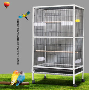 Toptan en kaliteli kafes modeli 2002P tel altın çelik tozu kaplı zarif antik kuş kafesi - Product Image 3