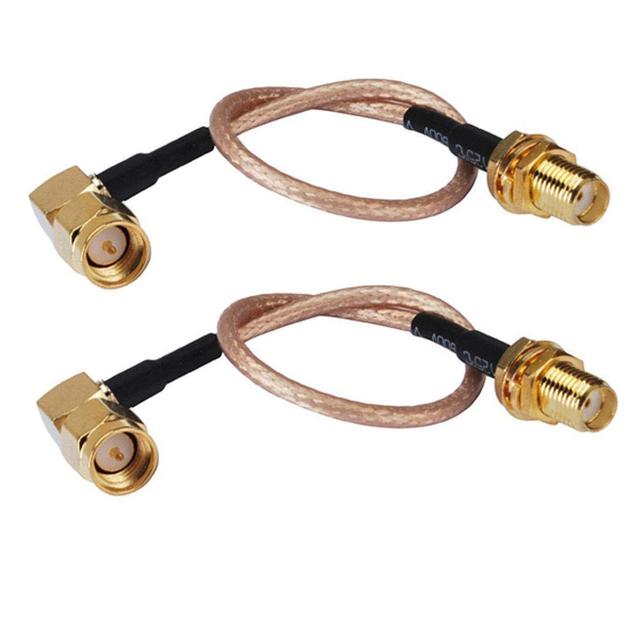 Coaxial Assembly FPV Antenna Extension SMA Female SMA Male Right Angle Jumper Cable DC-6GHz Frequency Communication Cables