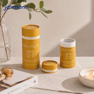 กล่องบรรจุภัณฑ์ทรงกระบอกทำจากกระดาษคราฟท์สำหรับน้ำหอมปรับอากาศในบ้านแบบส่วนตัว เป็นมิตรกับสิ่งแวดล้อม พร้อมพิมพ์ลาย และบรรจุภัณฑ์แบบหลอดกระดาษทรายสำหรับเทียน - Product Image 6