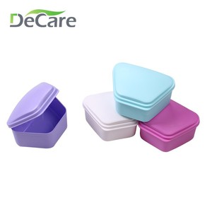DeCare Tooth Storage Box Plastic Denture <b>Case</b> For Orthodontic <b>Retainer</b> Keepers Adult Use - Product Image 1