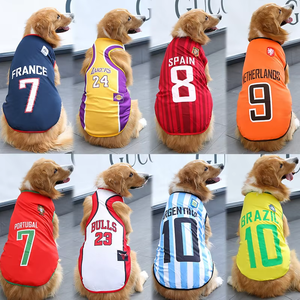 Envío Rápido Ropa de Primavera y Verano para Perros Grandes, Medianos y Pequeños, Gatos, Disfraces para Mascotas, Camiseta, Jersey de Fútbol - Product Image 3