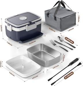 Boîte à lunch portable de 1,5 L à chauffage rapide, anti-fuite, chauffe-plat bento, vente en gros - Product Image 4