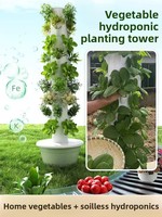 Tour de culture hydroponique verticale d'intérieur Seedafarm à étages, taille personnalisable, système d'irrigation automatique par pompe, facile à utiliser, 3 mois