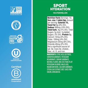 Venta al por mayor a granel OEM Etiqueta Privada sabor a sandía natural sin azúcar efervescente hidratación electrolitos tableta suplementos - Product Image 5