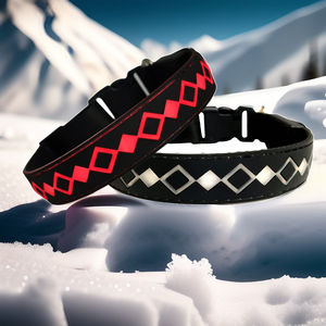 Collier LED pour animaux de compagnie rechargeable par USB, à motif de patte de chien 3D, en sangle de polyester et de caoutchouc confortable, très vendu - Product Image 6