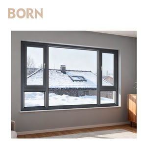 Fenêtres <span class=keywords><strong>à</strong></span> battant en aluminium insonorisées en verre <span class=keywords><strong>à</strong></span> double vitrage <span class=keywords><strong>à</strong></span> bas prix pour la réduction du bruit des condos - Product Image 2