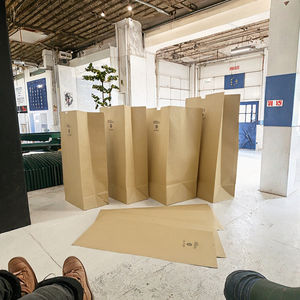 Sacs à lunch en papier brun, taille repas, SOS, jetables, recyclés, kraft, imprimés flexo, pour usage alimentaire - Product Image 2