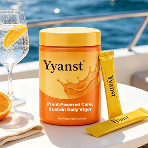 OEM Venta al por Mayor a Granel, Bebida Energética Instantánea en Polvo para el Cuidado Diario y Vigor Sostenible, a Base de Plantas, 10g*10 Sobres Individuales, Tarro de Plástico Naranja - Product Image 3
