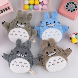 Porte-monnaie en peluche mignon, porte-cartes, pendentif, décoration, inspiré de l'anime <span class=keywords><strong>Totoro</strong></span> de Hayao Miyazaki, avec le bus chat elfe blanc qui chante et qui se balade dans la poussière - Product Image 3