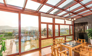 Prima Winter Garden <span class=keywords><strong>Solarium</strong></span> sur pied en aluminium rétractable en verre trempé 4 saisons Sunrooms Maisons en verre - Product Image 6