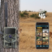 Kamera pengintaian berburu satwa liar seluler, aplikasi kartu sim 4g digital grosir 1080p 24mp