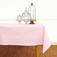 Nappe en tissu de lin français pur 100% avec ourlet à pois