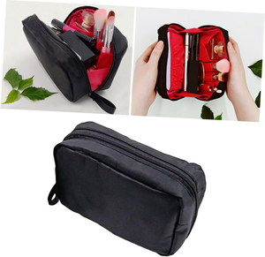 Estuche de Viaje Personalizado con Logotipo, de Nailon Impermeable y Tela Oxford, con Doble Cremallera, de Pequeña Capacidad, Portátil, para Guardar Maquillaje, para Actividades al Aire Libre - Product Image 4