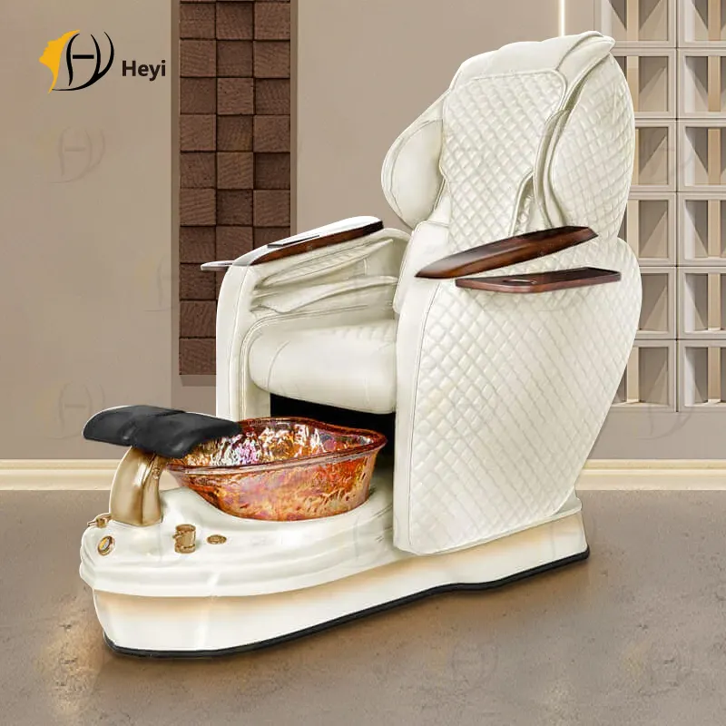 Tùy Chỉnh Việt Deluxe Điện Chân Spa Máy Bay Phản Lực Từ Nhào Bóng Massage Móng Chân Ghế Các Nhà Sản Xuất Với Ánh Sáng LED