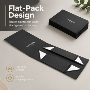 ODM Design Flat Foldable <b>Green</b> Shipping Cartons Eco-Friendly Magnetic Paper <b>Gift</b> Box for Online Store Logistics - Product Image 4