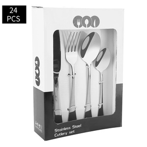 <span class=keywords><strong>Juego</strong></span> <span class=keywords><strong>de</strong></span> <span class=keywords><strong>Cubiertos</strong></span> Inox <span class=keywords><strong>de</strong></span> 84 Piezas, Diseño Recto, Color Plateado, con Mango Transparente, para Hotel <span class=keywords><strong>de</strong></span> Lujo - Product Image 5