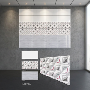 Carreaux muraux en céramique 3D polis effet marbre brillant de Carrare 300x600mm (12x24) pour murs et sols intérieurs d'hôtels, salles de bain et salons - Product Image 6