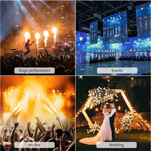 DMX512 điều khiển một đầu nhôm ngọn lửa Máy hộp đêm kênh an toàn sân khấu nhẹ hơn hiệu ứng đặc biệt máy chiếu ngọn lửa - Product Image 4