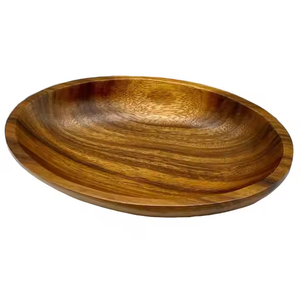 Piatto da portata ovale in legno di Acacia per frutta e cibo Versatile come montante per impasti e gioielli o monete - Product Image 3