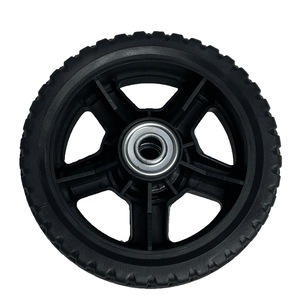 Ruedas sólidas para cortacésped de 6 pulgadas, neumáticos sin aire negros resistentes al desgaste y a la corrosión para piezas de cortacésped - Product Image 4
