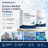 Capsules Probiotiques Anti-H. P. pour le Microbiome Gastrique, Marque Privée OEM, Pylopass L. Reuteri DSM 17648 20B CFU, Soutien Digestif