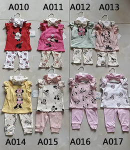 Dis * Ney Set di abbigliamento estivo 3 pezzi Casual in cotone con appendiabiti in cotone 100% 3 pezzi - Product Image 3