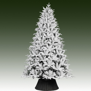 شجرة عيد الميلاد الاصطناعية المغطاة بالثلج من البولي إيثيلين/البولي فينيل كلوريد (الصين) - صديقة للبيئة وغير سامة بأحجام قابلة للتخصيص - Product Image 1