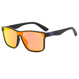 Lunettes de soleil rectangulaires Y2K polarisées UV400 à monture complète unisexe protection solaire adulte 68279 - Product Image 3