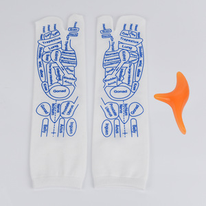 Compports Akupressur Reflex zonen <span class=keywords><strong>massage</strong></span> Socken für Frauen Männer Fuß <span class=keywords><strong>massage</strong></span> Socken Reflex zonen <span class=keywords><strong>massage</strong></span> Akupressur Charts in Englisch Rod enthalten - Product Image 4