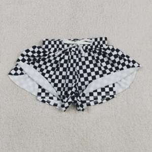 SS0431 rts Ensemble short d'été pour petite fille, motif à carreaux rose et blanc, vente en gros pour enfants - Product Image 6