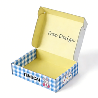 Boîtes d'expédition en carton ondulé écologiques et recyclables avec logo personnalisé, revêtement UV, lamination mate, doublure en éponge, emballage cadeau, gaufrage
