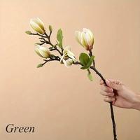 Fleur artificielle en soie Magnolia, style chinois, pour la maison, le salon, la table à manger, arrangement floral décoratif pour mariage
