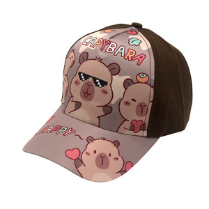 All'ingrosso cartone animato grazioso Design capibara tappi a punta da Baseball regolabile e durevole berretto da Baseball da viaggio cappelli Casual <span class=keywords><strong>per</strong></span> <span class=keywords><strong>bambini</strong></span> - Product Image 5