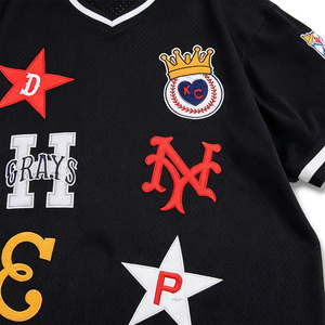 Jersey Baseball V-Neck Polos Berkualitas Tinggi, Desain Sesuai Pesanan, Model Terbaru - Product Image 2