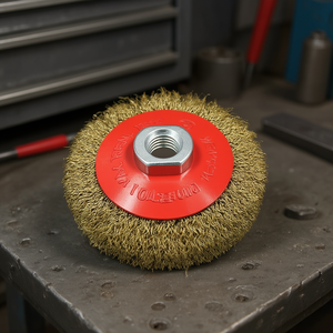 Brosse conique en fil d'acier ondulé M14 13000 Giri Min pour tampon de polissage - Product Image 3