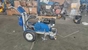 Macchina Traccialinee Stradale a Spinta Manuale Senza Aria per Pavimentazione Monocomponente o Bicomponente, Macchina per Marcatura a Spruzzo a Freddo - Product Image 4