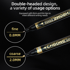 Dual tip cao cấp Chrome kết thúc Bút Đánh Dấu bán Hot Set với chống phai mực đánh dấu vĩnh viễn - Product Image 4
