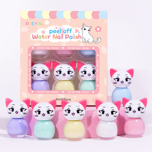 6 pièces/ensemble, vernis à ongles à base d'eau de 6 ml, longue durée, séchage rapide, pas besoin de lampe pour faire sécher, fournitures pour ongles, vernis pour manucure - Product Image 1