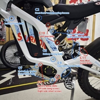Kit de vis et boulons en titane pour Sur-Ron Light Bee X / Segway X160 X260 / 79Bike Falcon M TC4/GR5