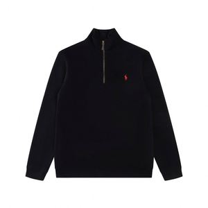 25 Hochwertige Luxusmarke Halb-Reißverschluss-Shirt Hoodie Po <span class=keywords><strong>Lo</strong></span> Herren Mode Paul Stickerei Top Gestrickter Pullover Lässiger Sweatshirt - Product Image 1