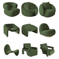 Fauteuil paresseux individuel couleur crème, multifonctionnel et rotatif, design luxueux et élégant, éponge haute densité, velours pour salon