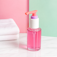 Pompe à lotion en plastique 24/410 28/410 33/410 avec col nervuré pour flacons de savon liquide, shampoing et gel douche