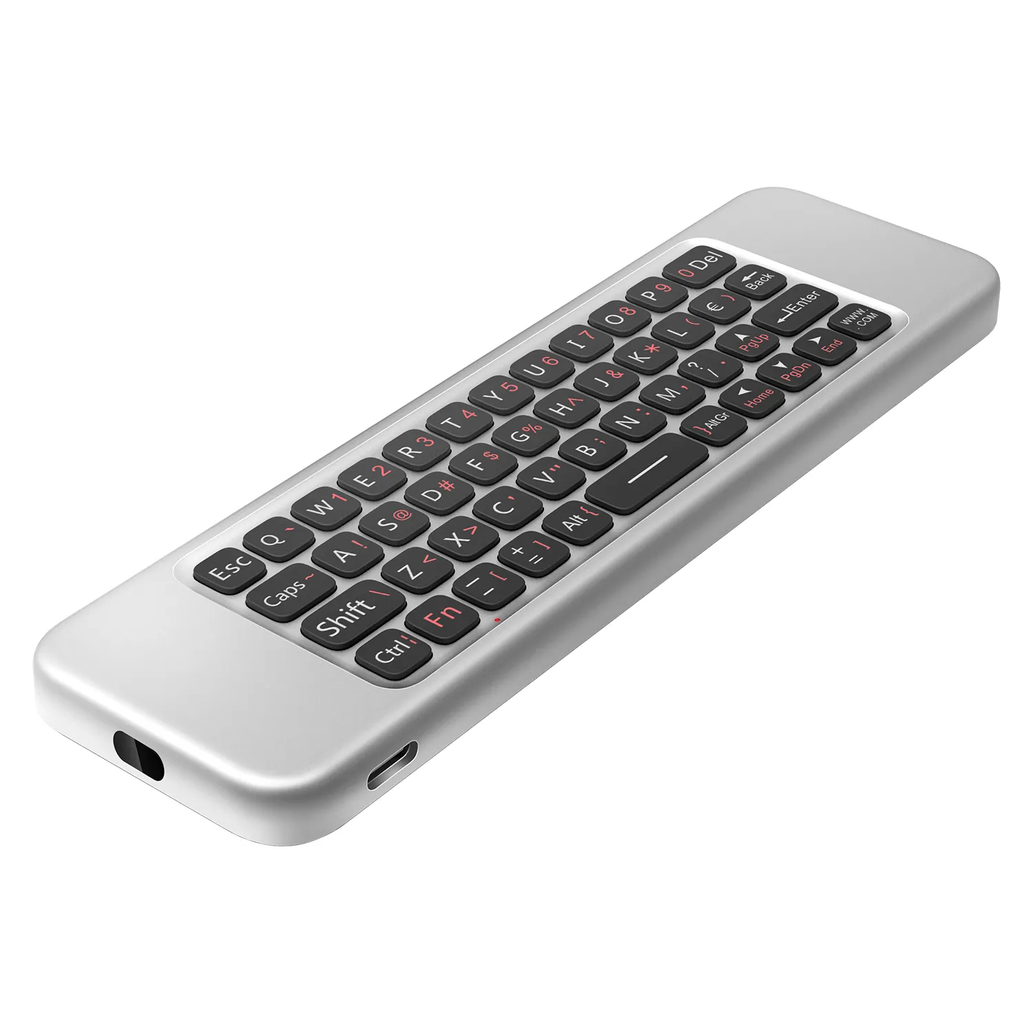 W3 Voice Air Mouse Contrôleur sans fil d'apprentissage double face avec mini clavier
