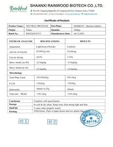 Protein hidrolisat ve bisküvi üretimi için verimli endüstriyel nötr asit proteaz - Product Image 2