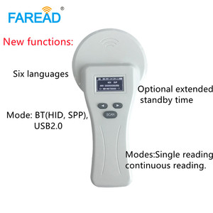 เครื่องอ่านไมโครชิปสัตว์แบบพกพา HDXFDX-BFDX-A สำหรับสัตว์ ใช้ USB และบลูทูธ ระยะไกล 125/134.2kHz ชาร์จซ้ำได้ - Product Image 3